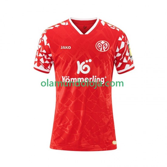 Camisola Mainz 05 Homem Equipamento Primeiro 2025-2026 Manga Curta